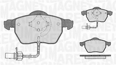 MAGNETI MARELLI 363916060142 -  Комплект тормозных колодок, дисковый тормоз